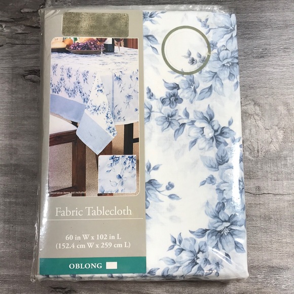 SHABBY CHIC Fabric Tablecloth 60x102 - Picture 1 of 5